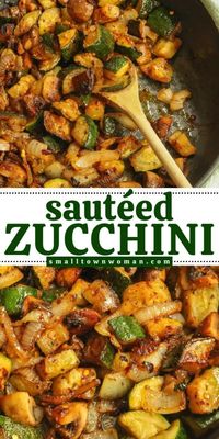 Learn how to make a savory zucchini dish! This low-carb sauteed zucchini recipe goes well in many vegetables with herbs and spices. Make this healthy Zucchini dinner idea that comes together in less than 15 minutes, and save it for your best zucchini recipe!