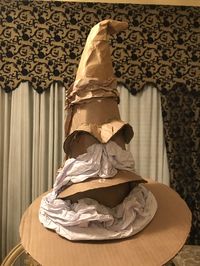 Sorting hat cardboard then paint