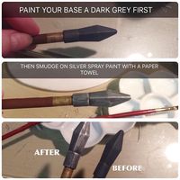 Faking metal is my fave part of cosplay making. Not that great of a tutorial but hopefully this helps some of you?? #cosplay #propmaking #cosplayprop #linkle #cosplaytutorial