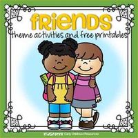 Friends theme activities and printables for preschool and kindergarten - KIDSPARKZ