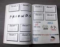 friends inspired bullet journal layout #bulletjournalnotebook