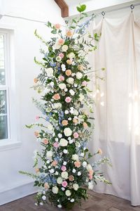 DIY Floral Pillars for Your Ceremony: Tutorial from Bloom Culture Flowers