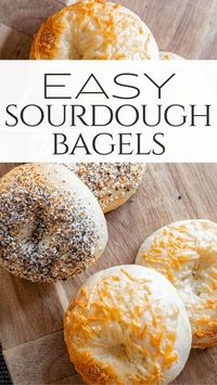 Ready to make these amazingly easy sourdough bagels? You can use a fed sourdough starter for true sourdough bagels or use your discard along with yeast to make quick and easy bagels.