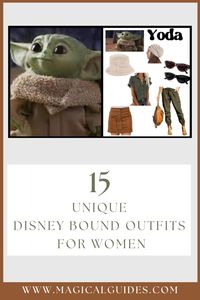 Find casual Star Wars inspired outfits as well as where to buy these pieces here. Find 15 unique Disney Bound outfits for women with all your favorite characters including the star wars characters Yoda and BB8. Disneybound outfits for Yoda or Grogu is such a fun Disney bound for the parks for any weather. #disneybound #starwars #ootd #outfitinspo #grogu #babyyoda #disney