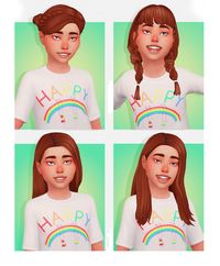 KIDS HAIR CONVERSIONS @aharris00britney Alyssa, Maddie & Madison hairstyles and @zebrazest Lucy hair converted for kids BGC 9 EA swatches Not hat compatible (sorry) Custom thumbnails Download |...