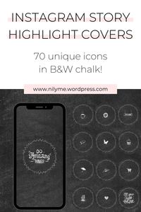 70 simple black instagram highlight cover icons, perfect for bloggers and business owners. CLICK to access these 70 affordable icons! | NOTE: customization available!