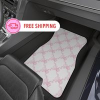 - Polyester needle-punch surface - Non-slip rubber backing - Set includes 2 front car mats