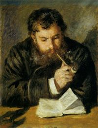 Pierre-Auguste Renoir, The Reader Claude Monet, 1875.