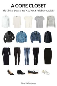 How To Create Outfits With A Core Closet: 6 Outfit Ideas - Classy Yet Trendy