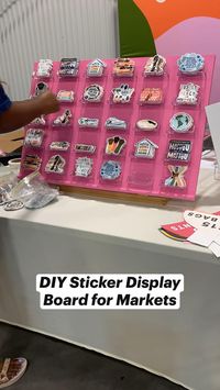 How I display my stickers and craft fairs and art markets as a vendor!