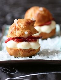 Strawberry Cream Puffs by tartelette,