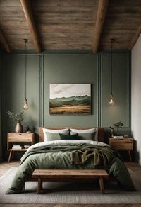 Here are 29 beautiful sage green bedroom ideas: