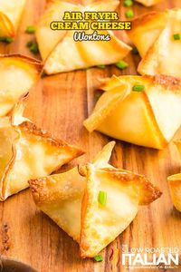 Air Fryer Cream Cheese Wontons - The Slow Roasted Italian