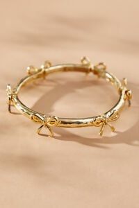 Gold Bow Stretch Bracelet in Gold