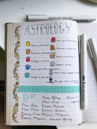 30+ Magical Astrology & Zodiac Inspired Bujo Ideas | Jihi Elephant