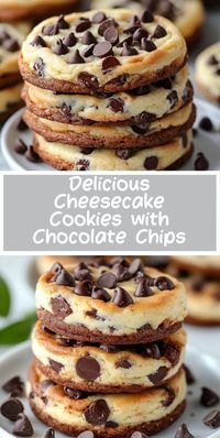 This easy cheesecake cookies recipe is packed with chocolate chips and a rich, creamy texture. Perfect for satisfying your sweet cravings, these cookies are quick to make and perfect for dessert lovers. Follow our recipe for the best results!