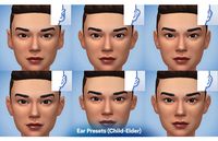 Ear Presets 6 different ear shapes for Sims aged... - Luumia