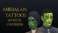 [SWTOR to TS4] Mirialan Facial Tattoos