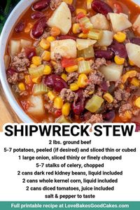 Shipwreck stew