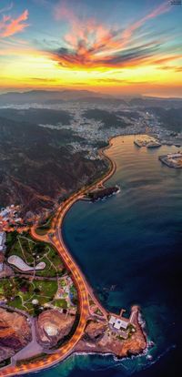 Eye catching Aerial views of Muttrah Muscat Oman - Amazing Oman