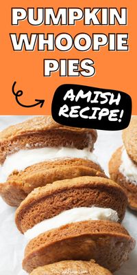 Amish Pumpkin Whoopie Pies with cream cheese filling are the perfect fall treat! They are one of the best pumpkin recipes ever. 