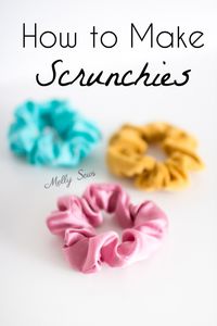 How to make scrunchies - DIY hair ties tutorial - Melly Sews