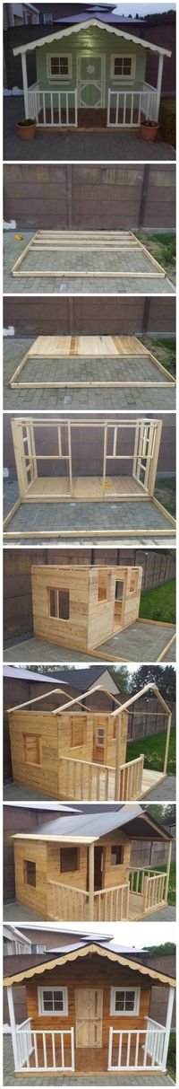 Wow, beautiful - DIY Pallets Playhouse