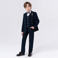 Season:Fall,Spring; Fabric:Polyester; Sleeve Length:Long Sleeve; Look After Me:Hand wash; Gender:Boys; Quantity:5 Pieces; Style:Fashion,Cool; Occasion:Formal,Party; Kids Apparel:Formal Suit,Blazer  Vest  Pants  Brooch  Tie,Suit; Age Group:Kids; Pattern:Solid Color; Design:Pocket; Age:4-12 Years; Listing Date:11/13/2024; Bust:; Hips:; Length [Bottom]:; Length [Top]:; Waist:; Festival:Valentines