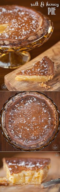 Salt and Honey Pie - It is the most rich, decadent, and downright delicious dessert that is perfect for the holidays.