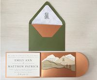 Mountain Wedding Invitation Suite SVG 5x7 Digital Laser Cut Pocket Folder, Silhouette Cameo, Cricut Cut Files - Etsy