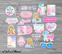 Lover Stickers Set of 20 Glossy Die-cut Vinyl Stickers TS Lyrics Quotes - Etsy