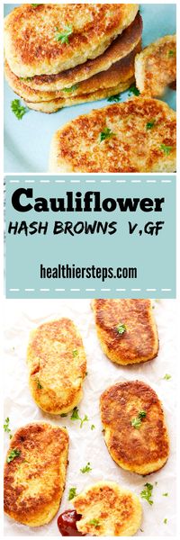 Gluten-Free Vegan Cauliflower Hash Browns