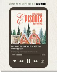 These episodes are packed with valuable tips, personal stories, and expert advice that will inspire you to elevate your branding game as we head into 2024.

1. Get Leads for Your Service with This Landing Page
In this episode, we dive into the essentials of creating effective landing pages that convert visitors into leads. Learn how to design a landing page that not only captures attention but also drives action. 

Listen here ⬇️