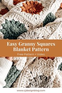 Make this beautiful chunky blanket with the easy-to-follow pattern and video tutorial. Made with chenille yarn. A free crochet pattern by CJ Design Blog