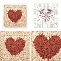 Heart granny square❤😍 - Everything Crochet