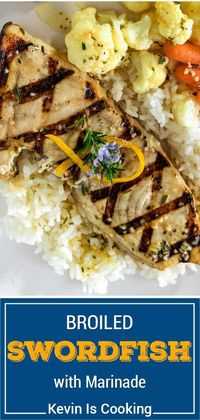 Broiled swordfish takes a few minutes to cook, or make it on a grill instead. Either way, make this fish recipe for a tasty, healthy meal!