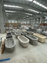 Average Dimensions: 70" L x 33.5"w x 23.5" h. (180x85x60cm) Our bathtub are produced in our own workshop. It is 100% handmade and presented to you as a result of long labor and efforts. We can make all kinds of special designs and patterns. Stay tuned to our store for our new model products. Since our bathtubs are natural stone products, there may be slight differences in each marble and stone pattern. In addition, before the bathtub is sent to you, the picture of the product will be sent and yo