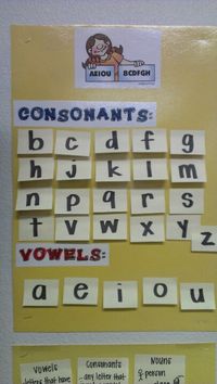 Consonants and Vowels