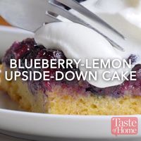 Blueberry-Lemon Upside-Down Cake Recipe