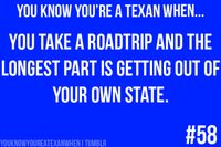 You know you're a #Texan when....