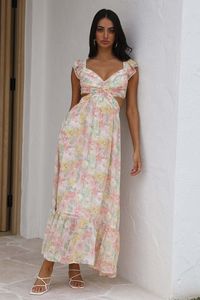 Watching Sunsets Maxi Dress Pink-Hey Shelly