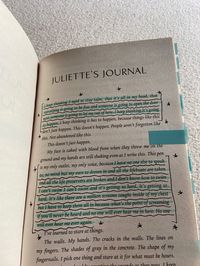 juliette‘s journal (unite me) - tahereh mafi | book annotations