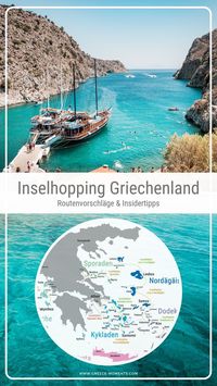 Inselhopping Griechenland: Wir zeigen dir unsere 9 schönsten Routenvorschläge für ein Inselhüpfen auf den griechischen Inseln und geben dir wertvolle Reisetipps und Infos für deine Urlaubsplanung. Tauche ein in das blauweiße Paradies und lass dich verzaubern von Hellas!