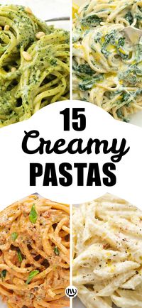 Wondering what's for dinner tonight? Here is a selection of crazy delicious creamy pasta recipes that are easy, economical, and ready in no time. #pastarecipes #quickandeasydinnerrecipes #quickdinnerideas #creamypastarecipes