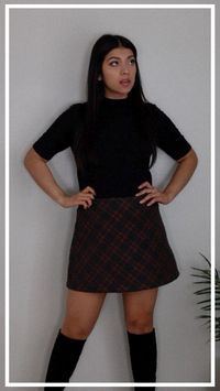 5 Super easy dark academia outfit ideas you can recreate. style inspiration, dark academia aesthetic, fashion, vibes, academia photos, plaid skirts, cardigans, light academia lookbook, fall fashion for women, cute skirt outfits, how to style a plaid skirt, autumn outfits 2021