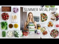 MEAL PREP for SUMMER | light & fresh recipes + PDF guide - YouTube