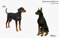 Blue Ancolia - Dobermann Makeover Here is Oscoe. He has a...