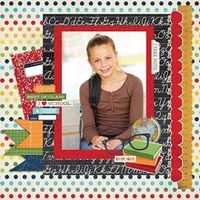 Single Photo BAck to School Scrapbook Layout 3 #scrapbookcrafts