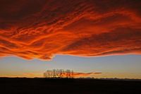 This is what one of our winter Chinooks looks like. (Chinook arch over Calgary area)