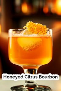 Indulge in the delightful blend of bourbon, citrus, vanilla, and honey with this sweet and juicy cocktail. Perfect for unwinding at home or entertaining guests. #BourbonCocktail #CitrusDrink #EasyMixology